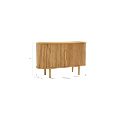 Lifely Tate Tambor Door Sideboard Natural Storage Furniture
